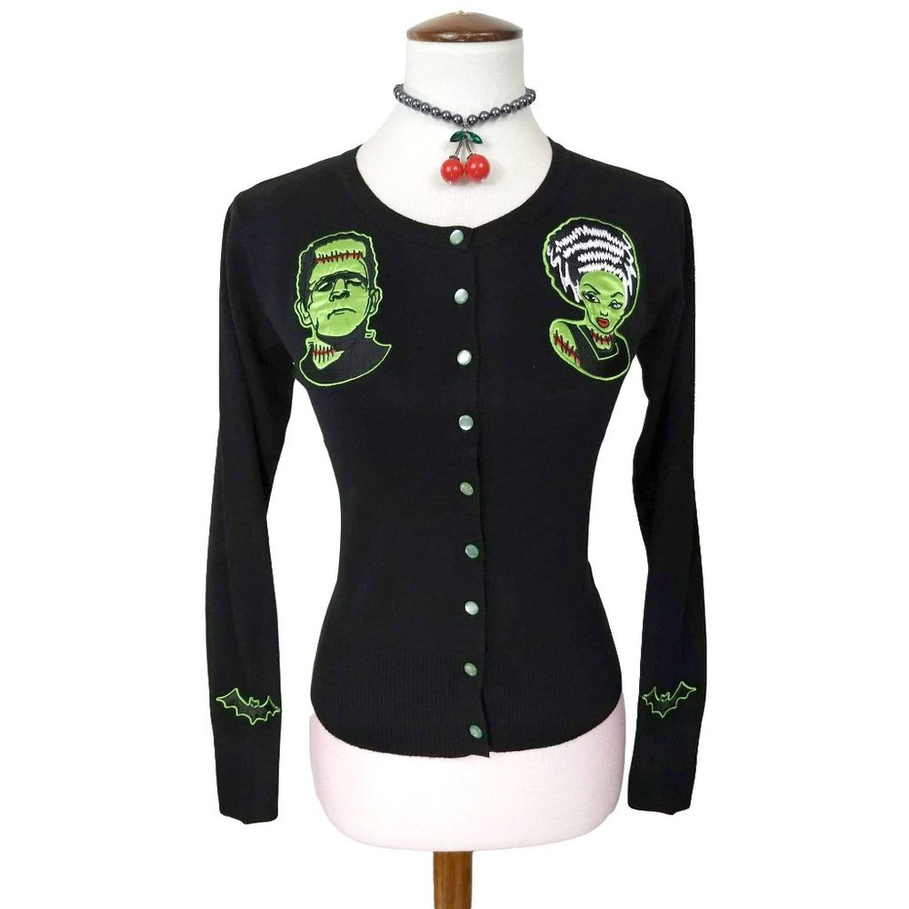 Banned Apparel Frankenstein and Bride Cardigan